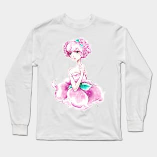 Lady Rose Shoujo Anime Art Long Sleeve T-Shirt